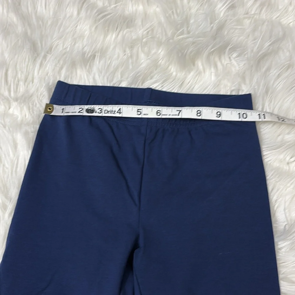 New In Packaging Youth Girls Size 8 Cropped Cotton Leggings Deep Sea Navy